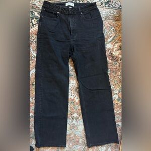 Abercrombie & Fitch The 90s Relaxed Jean High Rise Curve Love - Black